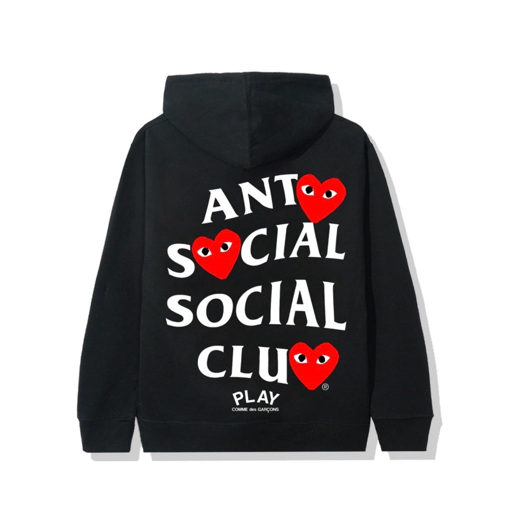 Anti Social Social Club x Comme des Garcons Black Hoodie